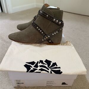 Isabel Marant Etoile Hey Jude Boots, Taupe, 38, NIB